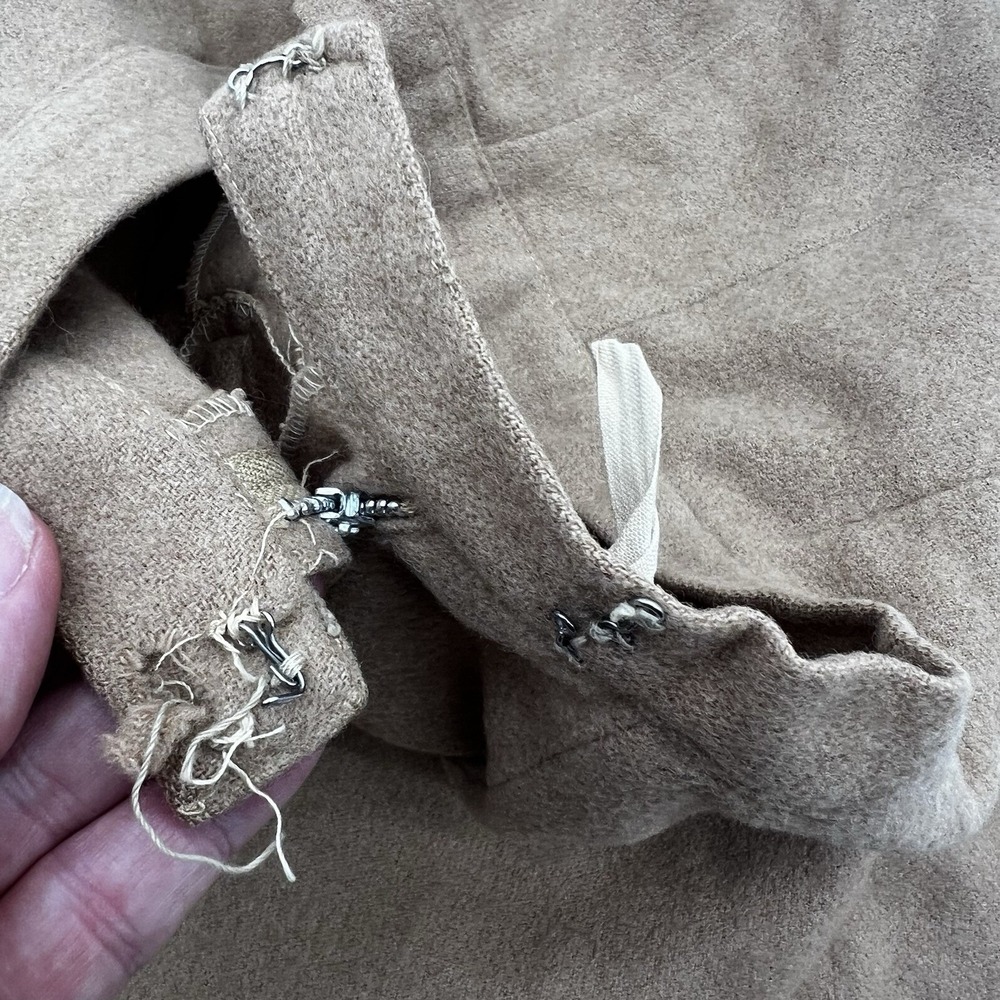 Vintage Saks Fifth Avenue 100% Camel Hair Skirt Suit‎ Tan Cropped Jacket 2pc Set - Picture 11 of 16